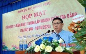 Chủ nhiệm Ủy ban Kiểm tra Huyện ủy Đồng Phú Hồ Hùng Phi ôn lại truyền thống ngành kiểm tra Đảng