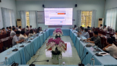 Phó chủ tịch UBND huyện Nguyễn Thanh Phương phát biểu tại buổi tập huấn
