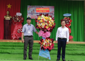 Chủ tịch UBND huyện Đồng Phú Nguyễn Anh Tuấn dự họp mặt 41 năm Ngày nhà giáo Việt Nam tại trường TH&THCS Đồng Tâm