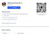 Đồng Phú có trang Zalo Official Account (Zalo OA)