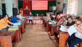 Ban đại diện Hội đồng quản trị Ngân hàng Chính sách xã hội Đồng Phú kiểm tra, giám sát tại xã Tân Hòa