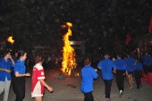 Hội trại thanh niên và lễ kết nghĩa giữa Chi đoàn Trung tâm GDNN&GDTX huyện và Đoàn xã Tân Lập