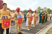 Tân Tiến nhất hội thi nghiệp vụ chữa cháy và cứu nạn, cứu hộ “Tổ liên gia an toàn phòng cháy, chữa cháy” huyện Đồng Phú năm 2024