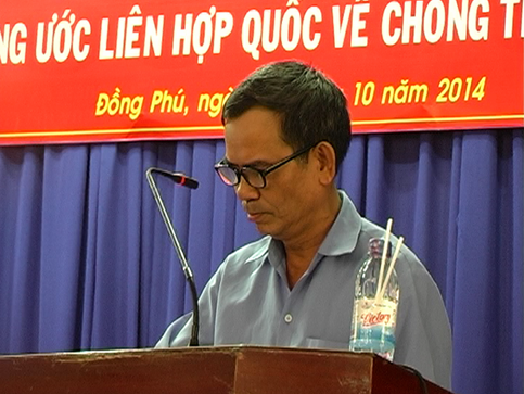 Đồng Phú tổ chức hội nghị phổ biến pháp luật về phòng chống tham nhũng.
