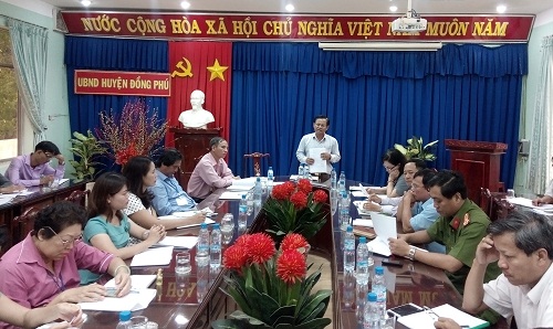 Phát biểu chỉ đạo của Chủ tịch UBND huyện Trần Văn Vinh