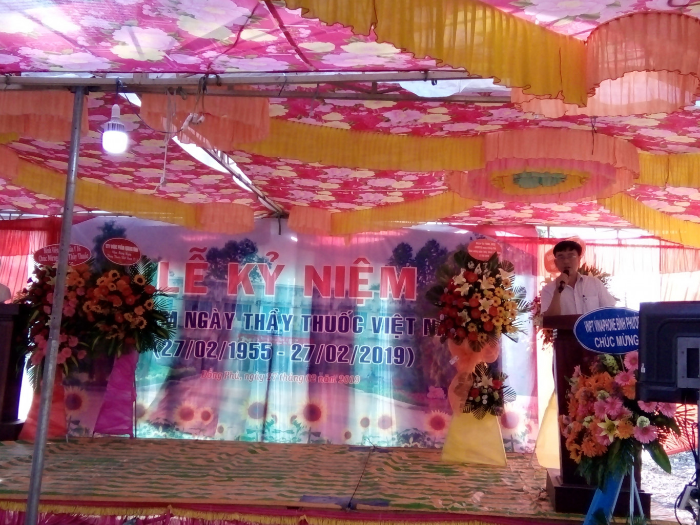 Phát biểu của Phó Chủ tịch UBND huyện Nguyễn Khắc Vĩnh.
