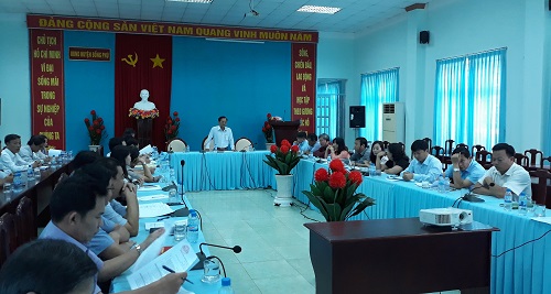 phát biểu chỉ đạo của Chủ tịch UBND huyện Trần Văn Vinh