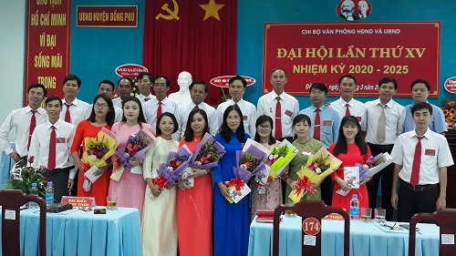 Chi bộ Văn phòng HĐND và UBND huyện tổ chức Đại hội Đảng viên lần thứ XV, nhiệm kỳ 2020-2025
