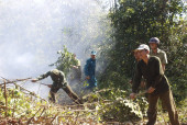 Đồng Phú diễn tập chữa cháy rừng cấp xã