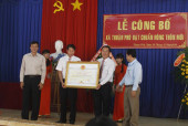 Công bố Quyết định xã Thuận Phú đạt chuẩn nông thôn mới