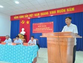 Phó chủ tịch UBND huyện Hoa Vận Định trả lời một số ý kiến của cử tri