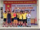 Tân Tiến tổ chức giải bóng chuyền, cờ tướng Mừng Đảng, Mừng Xuân 2024
