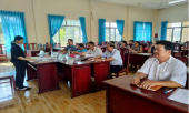 Ngân hàng Chính sách xã hội huyện tổ chức tập huấn cho cán bộ kiêm nhiệm phối hợp thực hiện tín dụng chính sách tại xã Tân Hưng