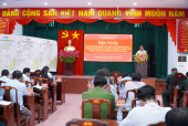 Đồng Phú tổ chức hội nghị công bố ý định diễn tập cấp xã năm 2024