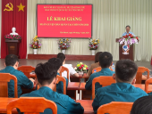 Tân Phước khai giảng lớp huấn luyện Dân quân tại chỗ năm 2024