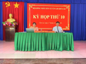 Kỳ họp thứ X HĐND xã Tân Lợi