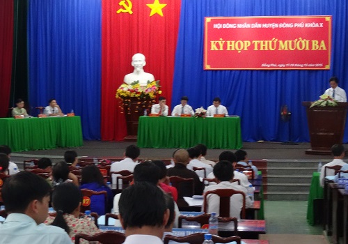 Kỳ họp thứ 13 khóa X HĐND huyện Đồng Phú