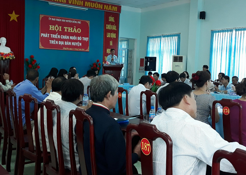 Phát biểu của PCT.UBND huyện Nguyễn Văn Tặng tại Hội thảo