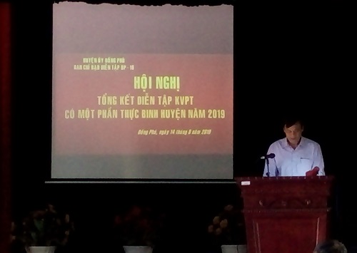 Phát biểu của BÍ thư Huyện ủy Hà Văn Thành