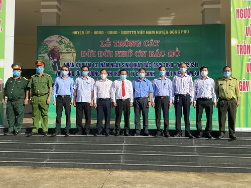 Huyện Đồng Phú: Tổ chức lễ phát động trồng cây xanh năm 2021.