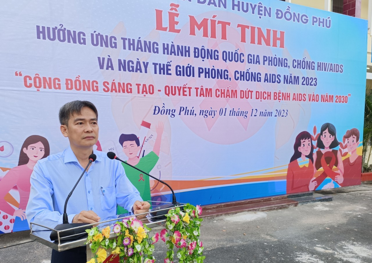 Đồng Phú ra quân hưởng ứng tháng hành động quốc gia về phòng chống HIV/AIDS