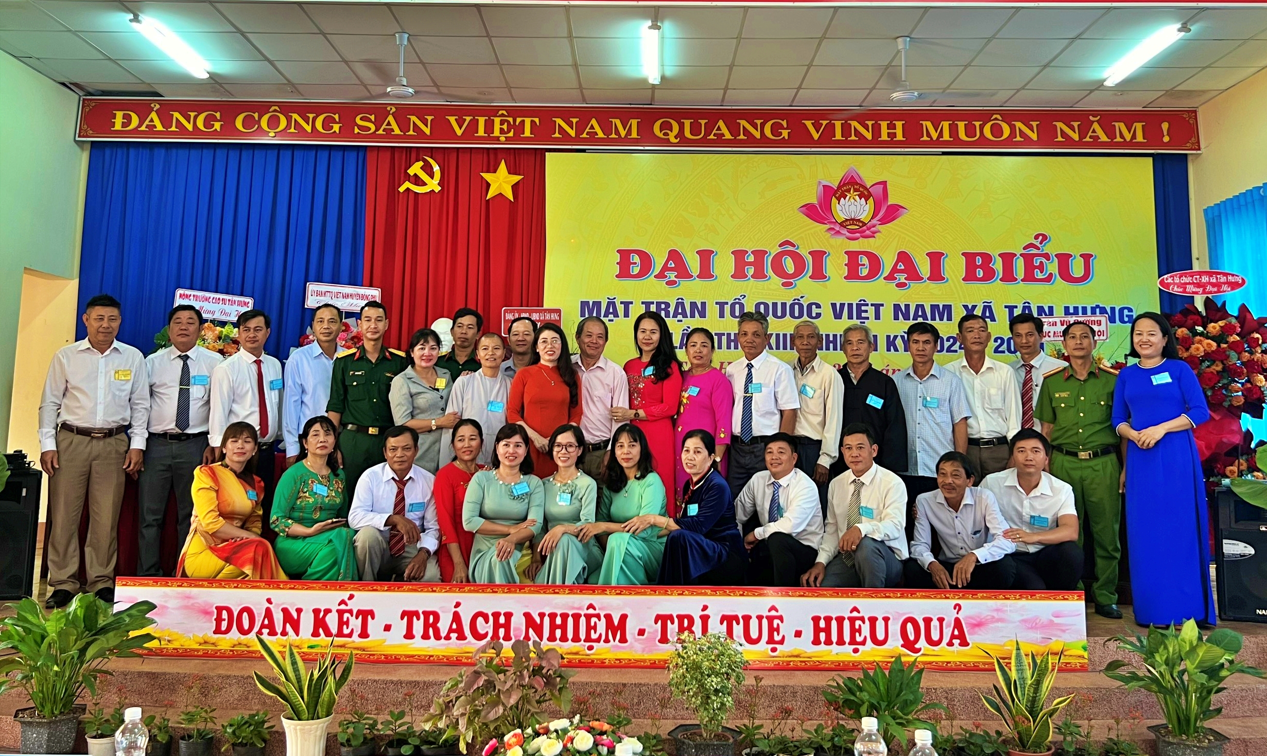 Đại hội đại biểu MTTQ lần thứ XIII nhiệm kỳ 2024 – 2029 xã Tân Hưng