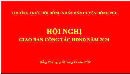 HỘI NGHỊ GIAO BAN CÔNG TÁC HĐND NĂM 2024